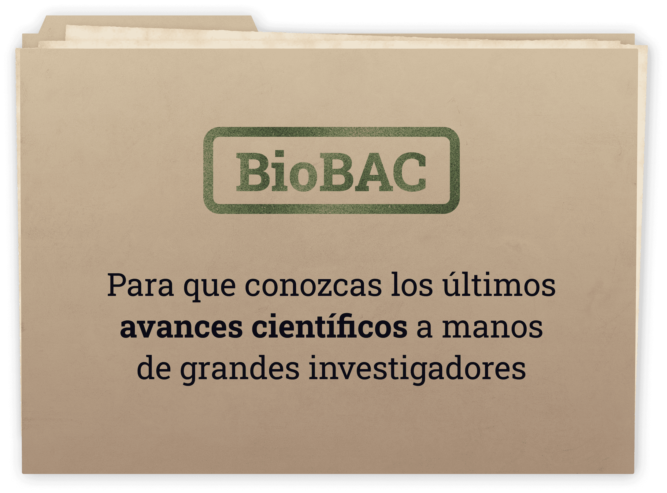 Saber más sobre BioBAC, donde puedes conocer los últimos avances científicos a manos de grandes investigadores